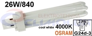 Energiesparlampe PL-2pin 26W/840 G24d-3 Dulux