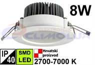 LED downlighter DL  8W, SMD, bijeli
