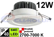 LED downlighter DL 12W, SMD, bijeli