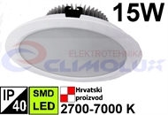 LED downlighter DL 15W, SMD, bijeli