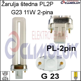 Štedna žarulja PL-2pin G23 11W/840 Tg