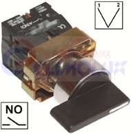 Selector long knob switch 2-way, 0-I , NOx1 TP22mm