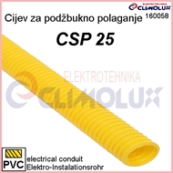 Elektroinstalacijska savitljiva cijev CSP 25 žuta, za podžbukno polaganje