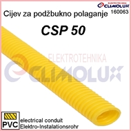 Elektroinstalacijska savitljiva cijev CSP 50 žuta, za podžbukno polaganje