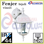 Outdoor light wall lamp LANTERN hanging white E27