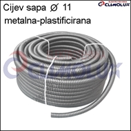 Galvanized and plasticized flexible steel tube 11 mm