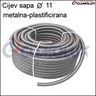 Galvanized and plasticized flexible steel tube 11 mm