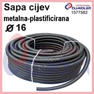 Galvanized and plasticized flexible steel tube 16 mm