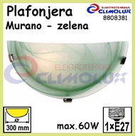 Plafonjera zidna MURANO zelena 1xE27