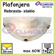 Plafonjera zidna staklo REBRASTA 1xE27