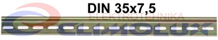 Nosač perforirani DIN 35x7,5 ,L=1000mm
