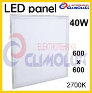 LED panel light, square, 40W/2700K 600x600 white