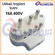 Dreiphasiger-Stecker 16A 5P  , weiß, L097