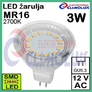 LED žarulja MR16 3W/2700K Spotlight SMD, G5,3