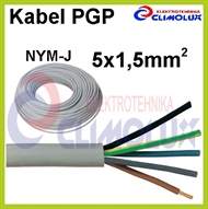 Kabel PGP (NYM-J) 5 x 1,5 mm2