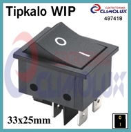 Wipptaster ON-OFF, 2-polig, 33x25, schwarz, (0-I)