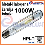 Metalhalogena žarulja 1000W E40 HPI-T 220V, tubular