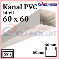 Elektroinstalacijski PVC kanal  60 x 60 bijeli 2m