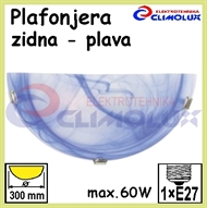 Plafonjera zidna MURANO plava 1xE27
