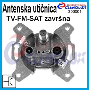 Antenska utičnica TV-FM-SAT , završna- mehanizam
