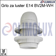 Socket lampholder E14 with external thread- BV2M-WH