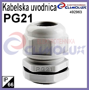 Kabelska uvodnica PG 21 IP66, plastična