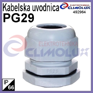 Kabelska uvodnica PG 29 IP66, plastična