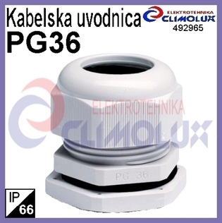 Kabelska uvodnica PG 36 IP66, plastična
