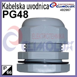 Kabelska uvodnica PG 48 IP66, plastična