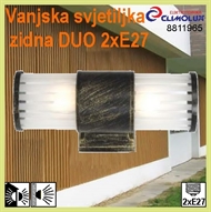 Exterior wall lamp DUO 1xE27 IP55