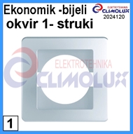 Ekonomik white frame 1-fold