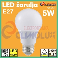 LED BULB E27  5W , 3000K, A60, Te
