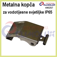 Stainless steel clip for waterproff Fluo and LED lamps IP65