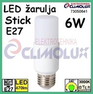 LED BULB E27 STICK 6W , 3000K, TG