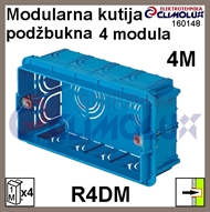 Flush mounting box R4DM for 4-module