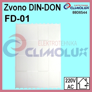 Zvono kućno DIN-DON 220V FD-01