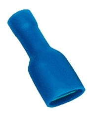 Flachsteckhülse vollisoliert 2,8x0,5mm; 2,5mm2 blau