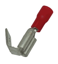 Utično-natična stopica izolirana 6,3x0,8mm ; 1,5mm2 crvena