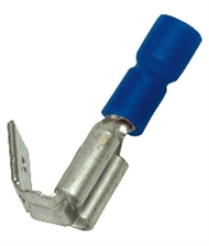 Flachstecker isoliert 6,3x0,8mm mit abzweigung; 1,5mm2 blau