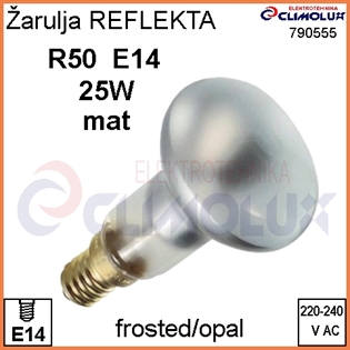 Žarulja REFLEKTA R50 E14 25W ,mat