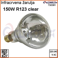 Infracrvena žarulja E27 150W R123CL He