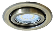 Recessed downlight movably for spotlamps, URT-16 matted-gold 30°