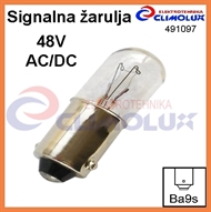 Signal Glühbirne Ba9s  48 V, 2W