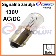 Signal bulb Ba9s 130 V, 2,6W