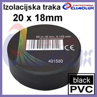 PVC electrical insulating tape 20mx18mm , black