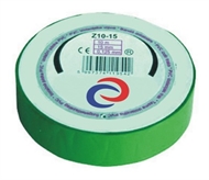PVC electrical insulating tape 10mx15mm , green