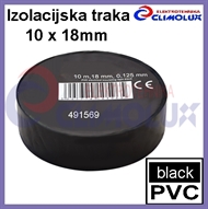 PVC electrical insulating tape 10mx18mm , black