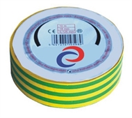 PVC electrical insulating tape 10mx18mm , green-yellow