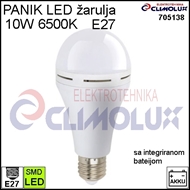 LED lampe NOTLEUCHTE E27 10W 6500K 3h mit integrierter Batterie