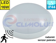 Protected interior wall luminarie with motion sensor FM02 16W IP44